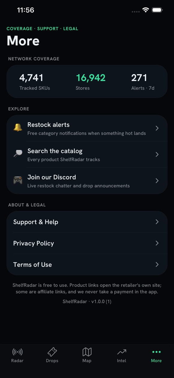 ShelfRadar for iPhone: catalog search and more